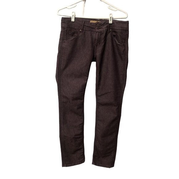 Emerson Edwards Skinny Jeans Womens Size 30 Bordeaux Stretch Cotton Blend Pants - Picture 1 of 10